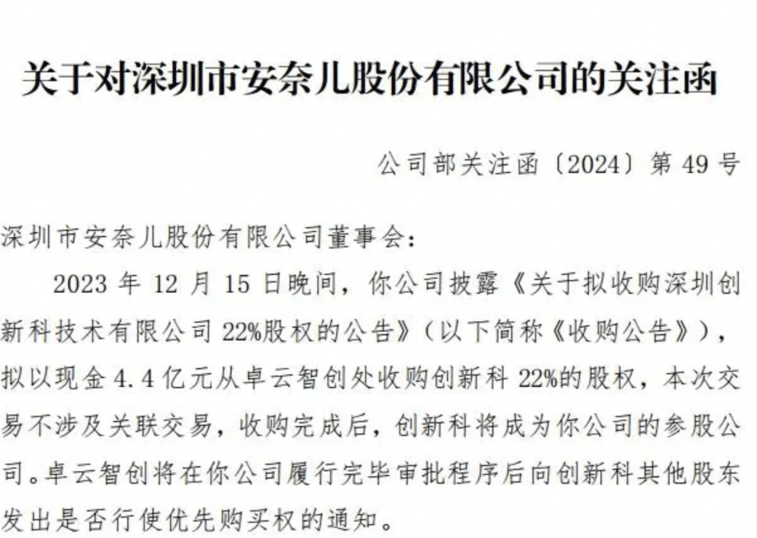 E星体育官方网站E星体育童装官网品牌4年累亏近4亿欲跨界“增肥”？安奈儿收购悬而未决收关注函(图2)